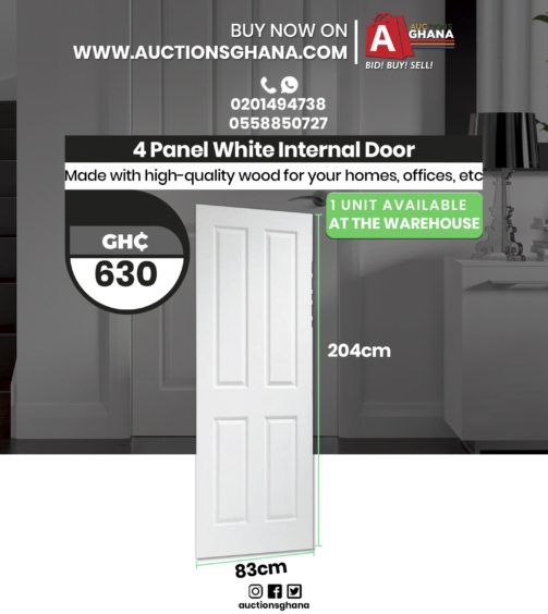 4 panel white door