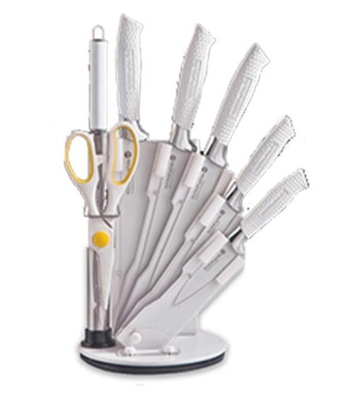 8 pcs Non-Stick Knife Set with Acrylic Stand
