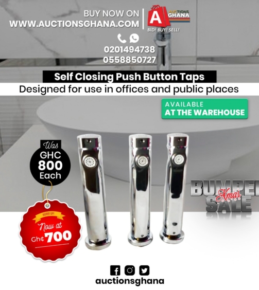 Self-Closing Push Button Taps.