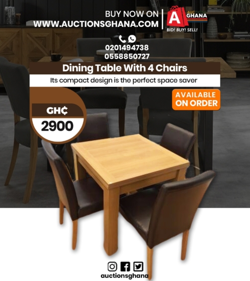 dining table with 4 chairs
