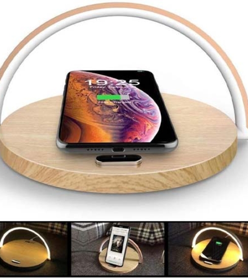 Coowoo Wireless Charger with LED Light, 10W