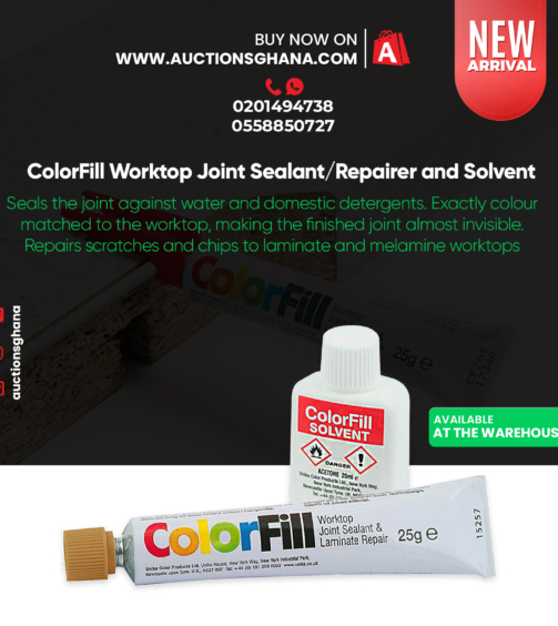 ColorFill Worktop Joint Sealant Repairer and Solvent