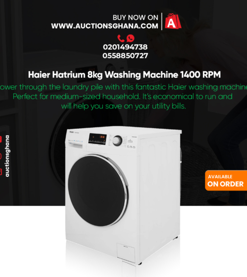 Haier Hatrium 8kg Washing Machine 1400 RPM