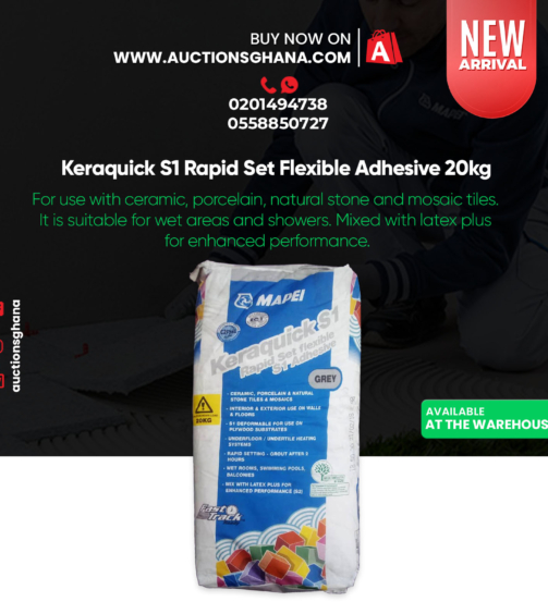 Keraquick S1 Rapid Set Flexible Adhesive 20kg
