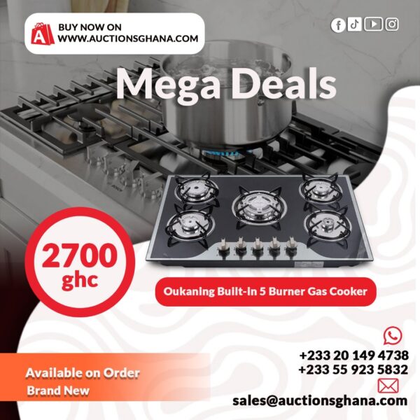 Built in 5 in 1 gas cooker