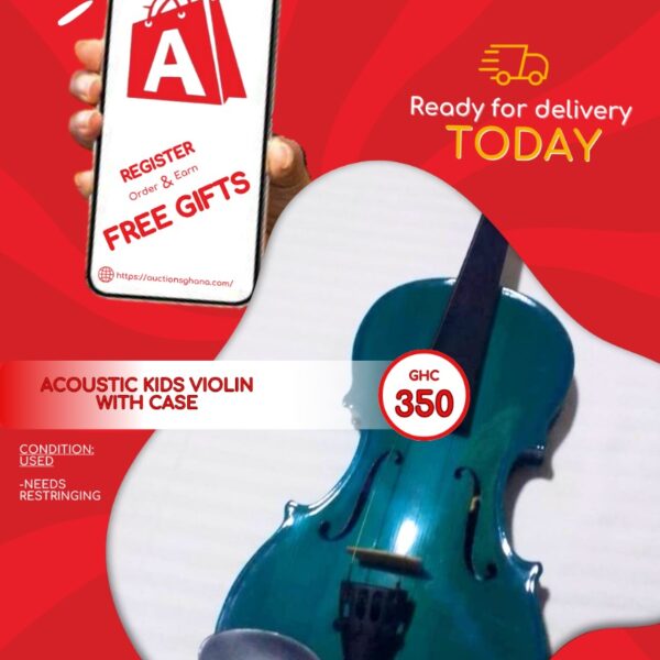 Acoustic kids violin with case